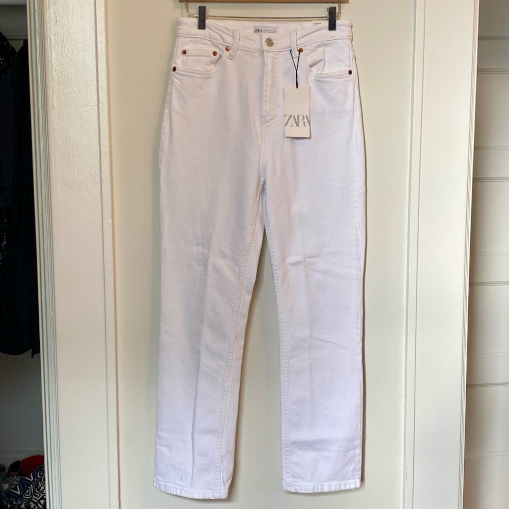 Zara Women's White Jeans